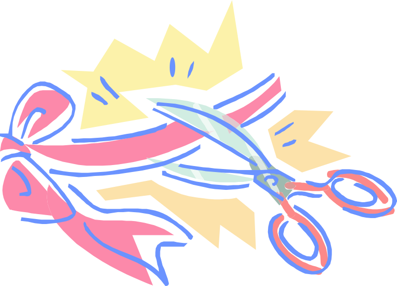 Scissors and ribbon