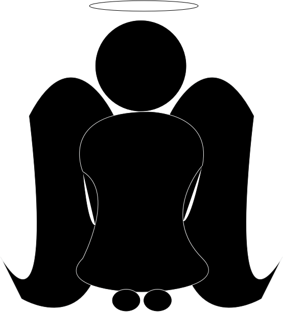 Angel silhouette