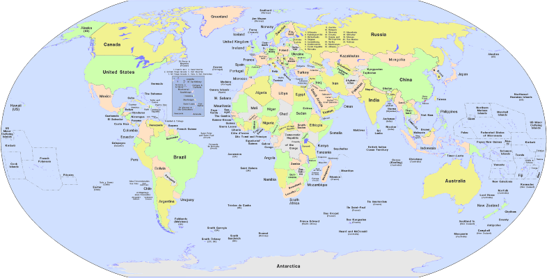 world political map openclipart