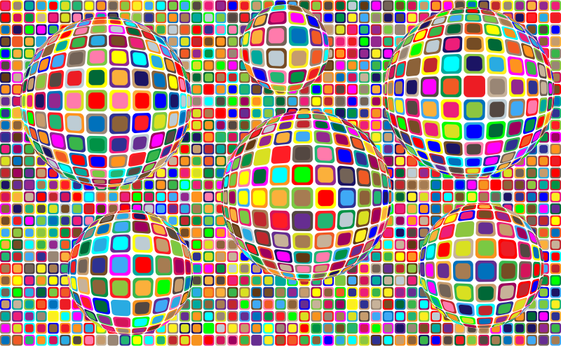 Colorful Squares Background Variation 2