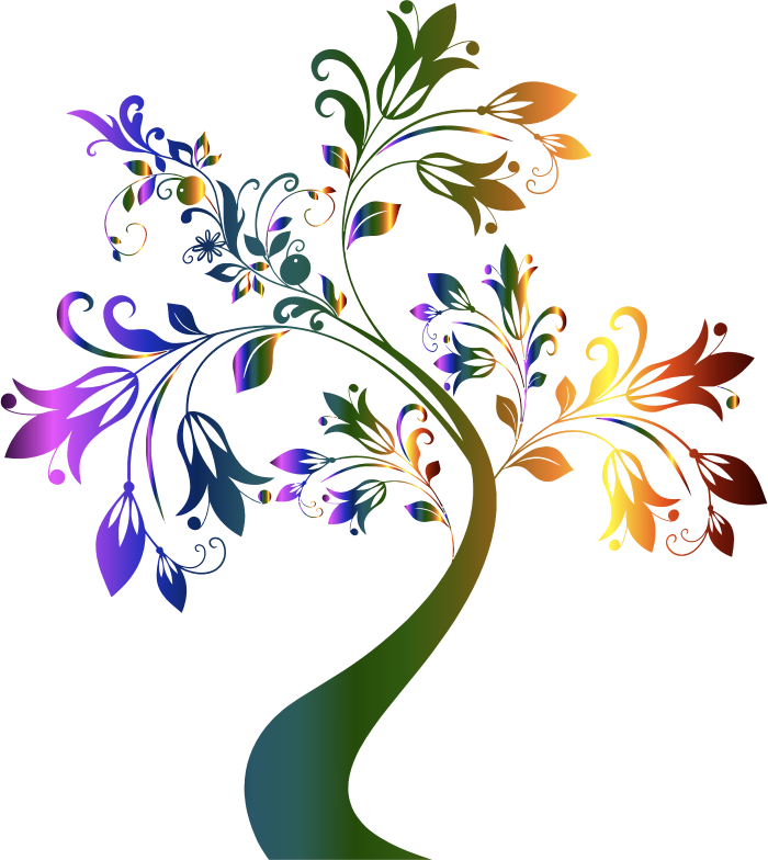 Colorful Floral Tree