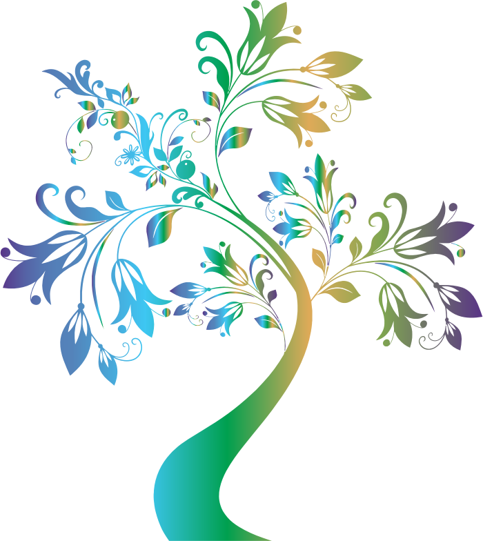 Colorful Floral Tree 2