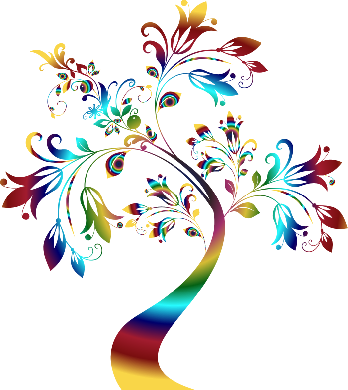 Colorful Floral Tree 3