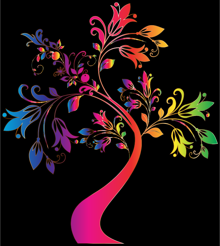 Colorful Floral Tree 8