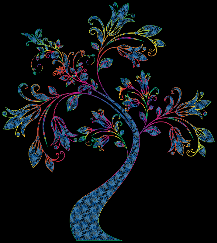 Colorful Floral Tree 17