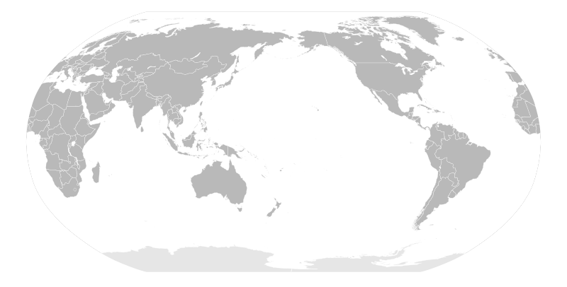 World Map - Japan POV