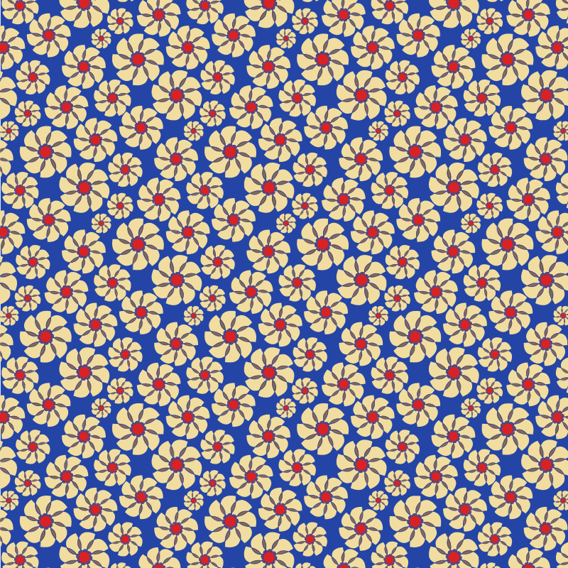 Seamless Floral Pattern Tile 2