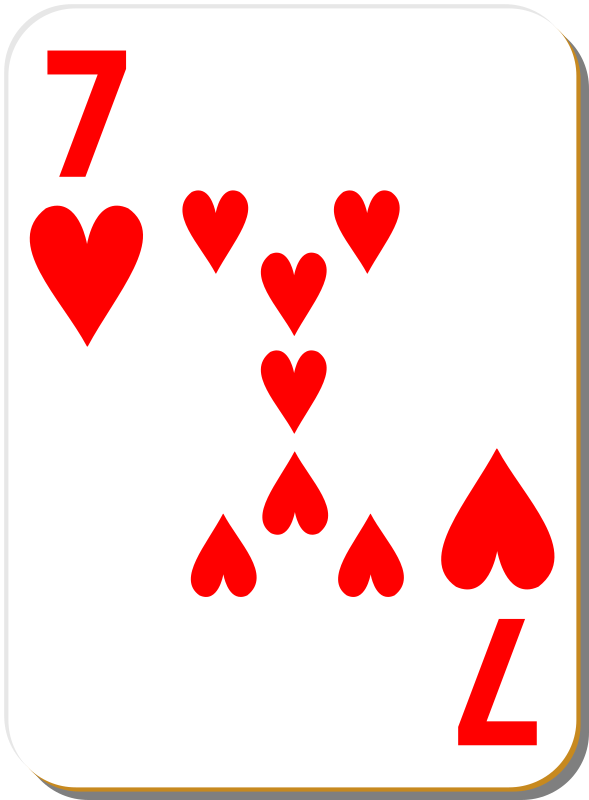 White deck: 7 of hearts