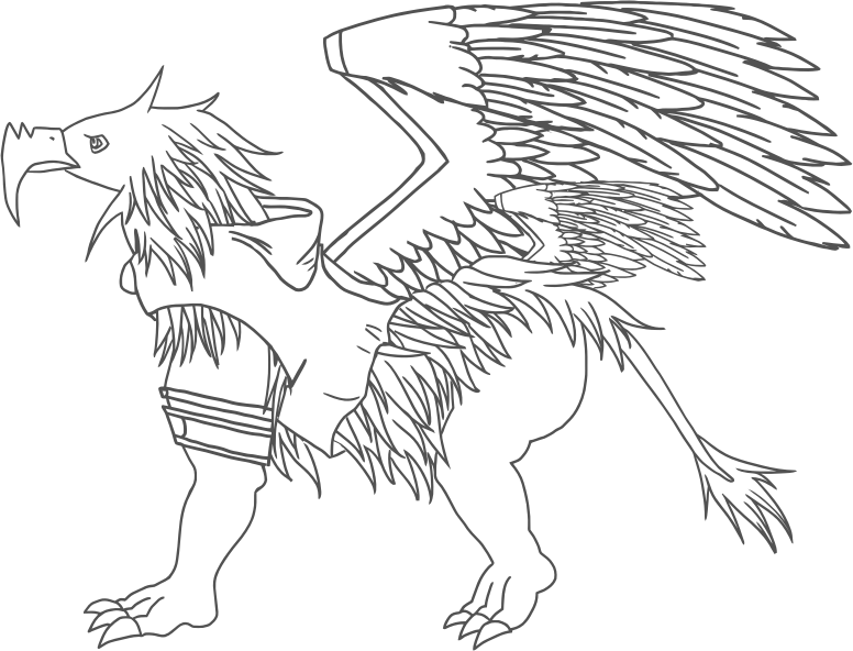 Griffin Line Art