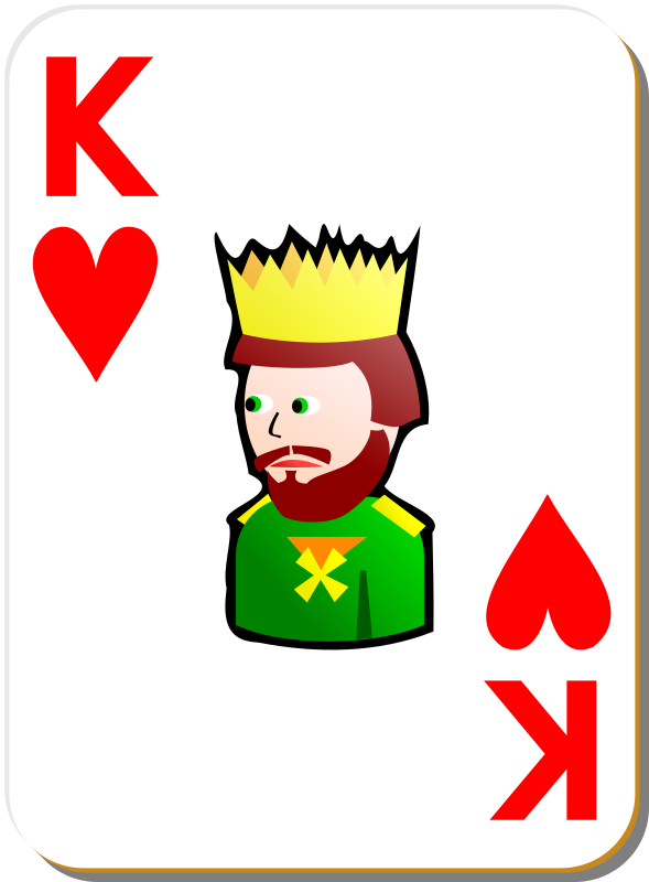 White deck: King of hearts