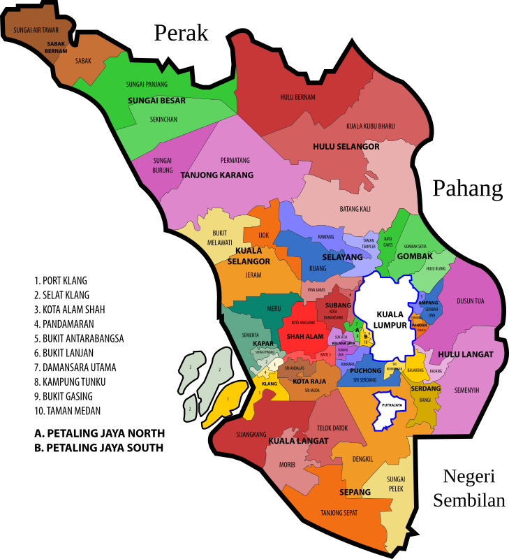 Selangor State Legislative Assembly Constituencies