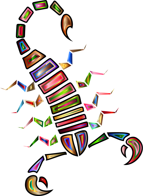 Colorful Abstract Tribal Scorpion 2 Openclipart   232176