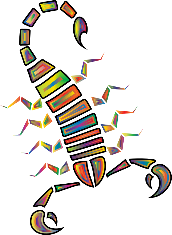 Colorful Abstract Tribal Scorpion 3