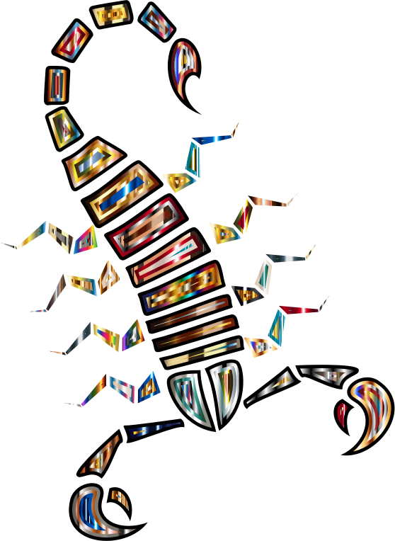 Colorful Abstract Tribal Scorpion 4