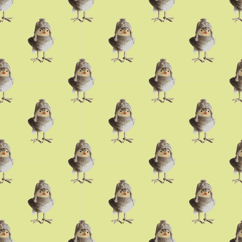 Bird craftwork-seamless pattern