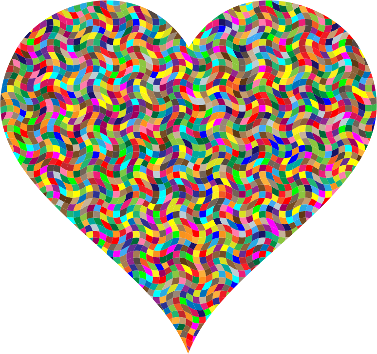 Colorful Confetti Heart