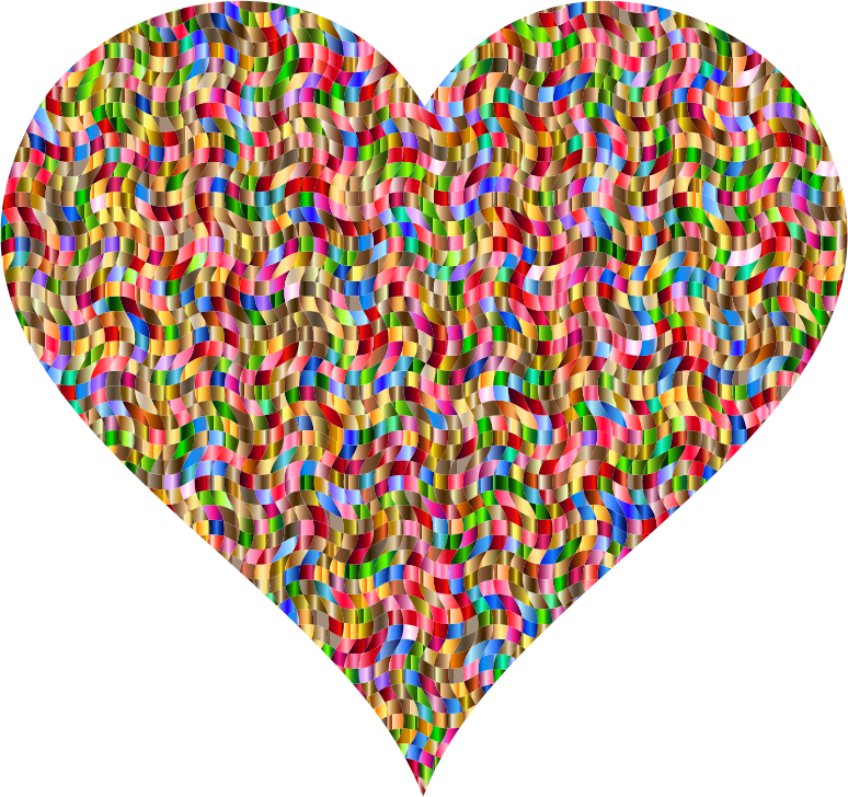 Colorful Confetti Heart 2