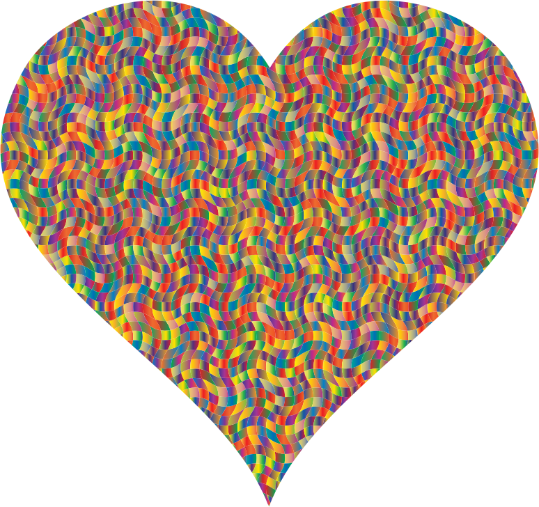 Colorful Confetti Heart 3