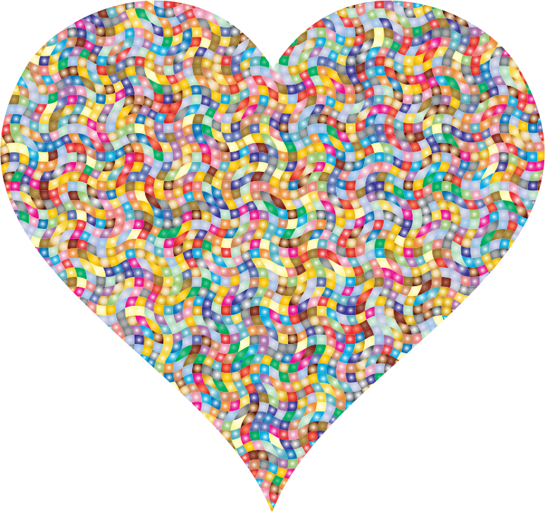 Colorful Confetti Heart 4