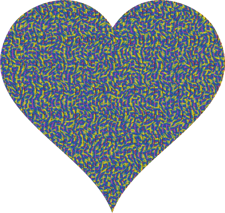 Colorful Confetti Heart 8