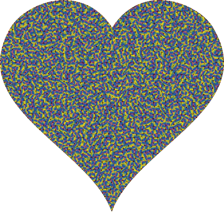 Colorful Confetti Heart 8 Variation 2