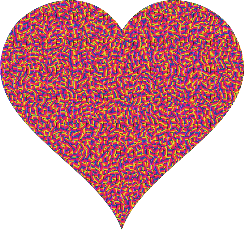 Colorful Confetti Heart 9