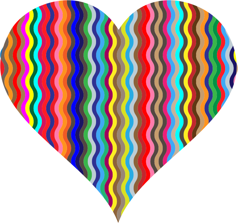 Colorful Wavy Heart 2