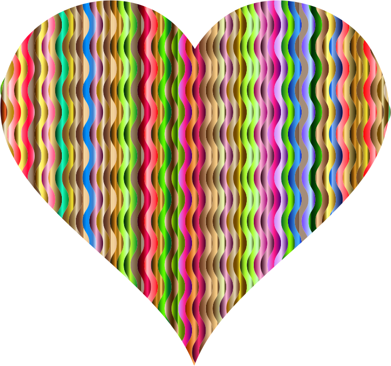 Colorful Wavy Heart 3