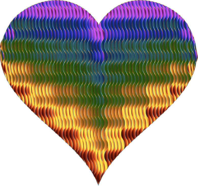 Colorful Wavy Heart 5 Variation 3