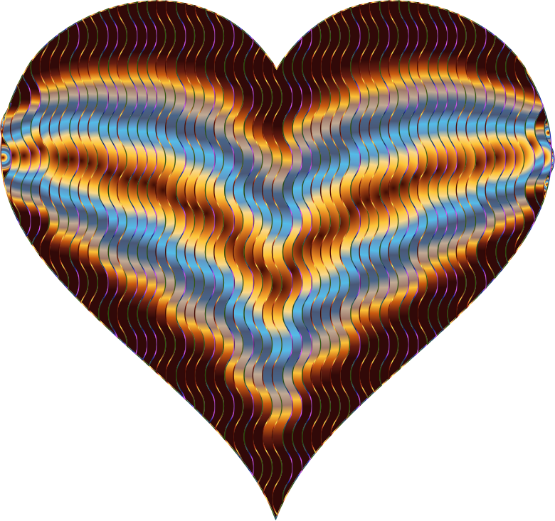 Colorful Wavy Heart 5 Variation 4