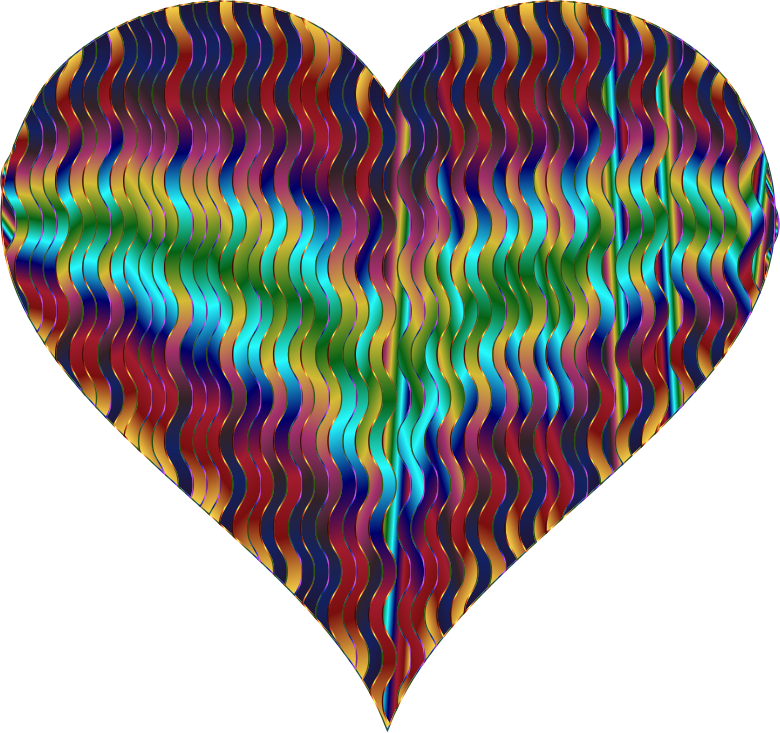 Colorful Wavy Heart 6