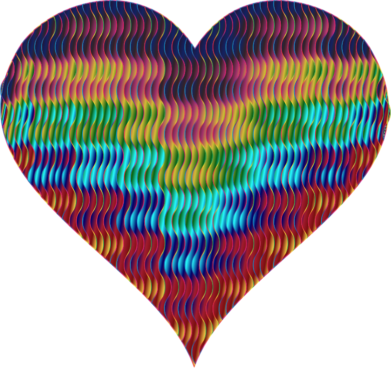 Colorful Wavy Heart 7