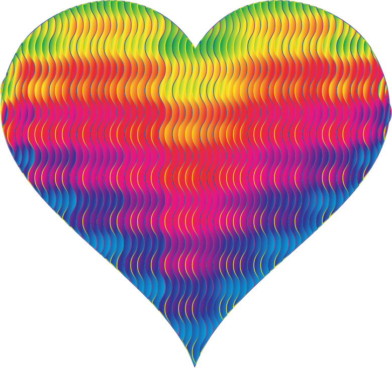 Colorful Wavy Heart 8