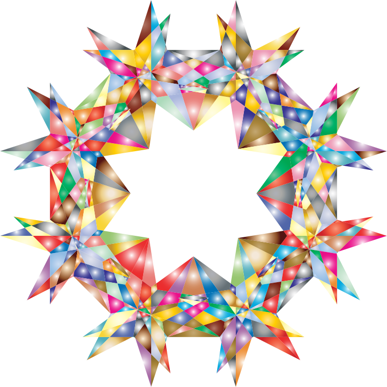 Colorful Geometric Star 7