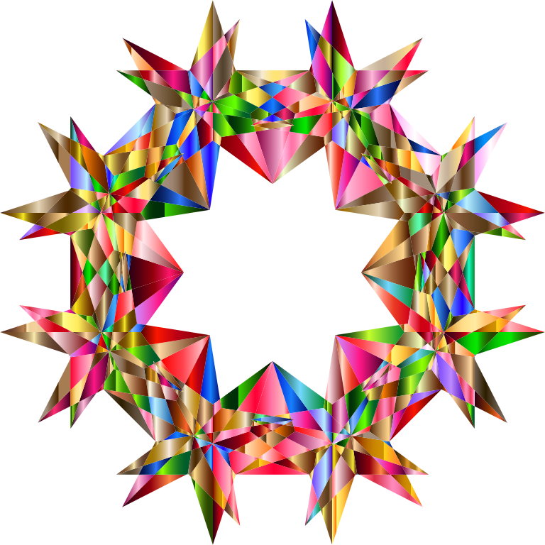 Colorful Geometric Star 7 Variation 2