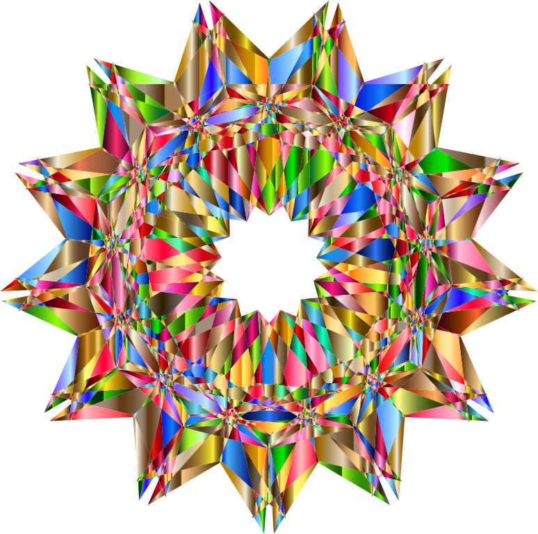 Colorful Geometric Star 8