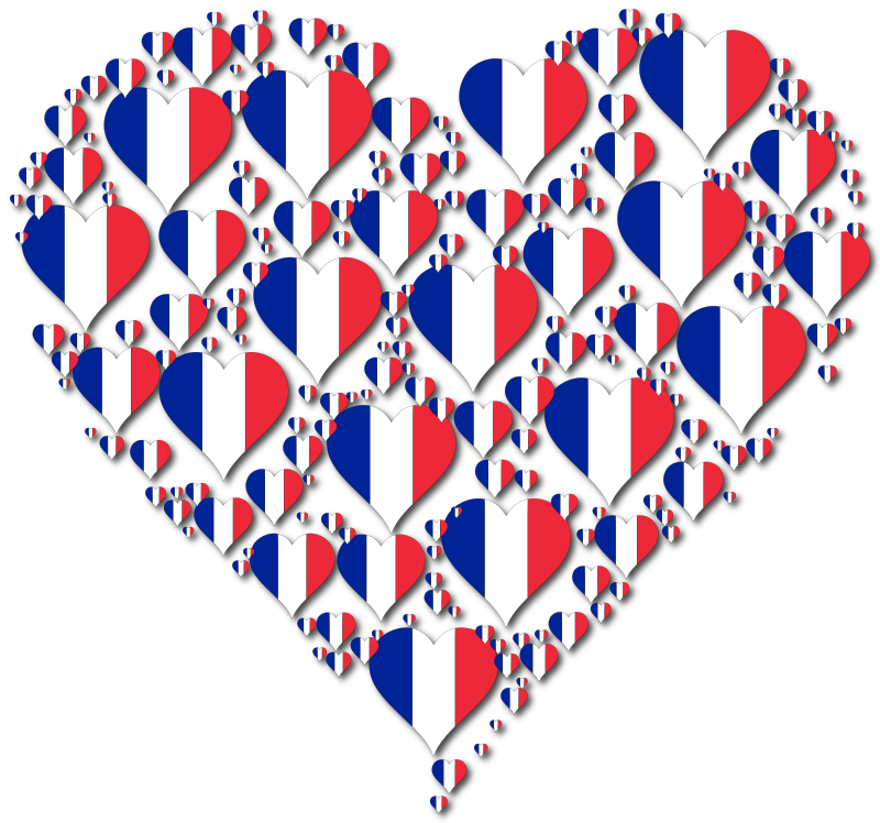 Heart France Fractal With Shadow