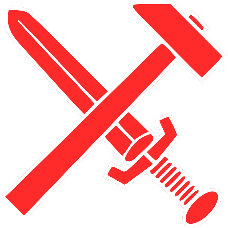 Hammer And Sword - Openclipart