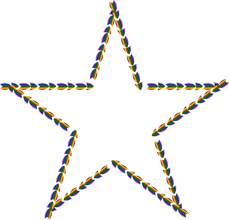 Colorful Direction Star