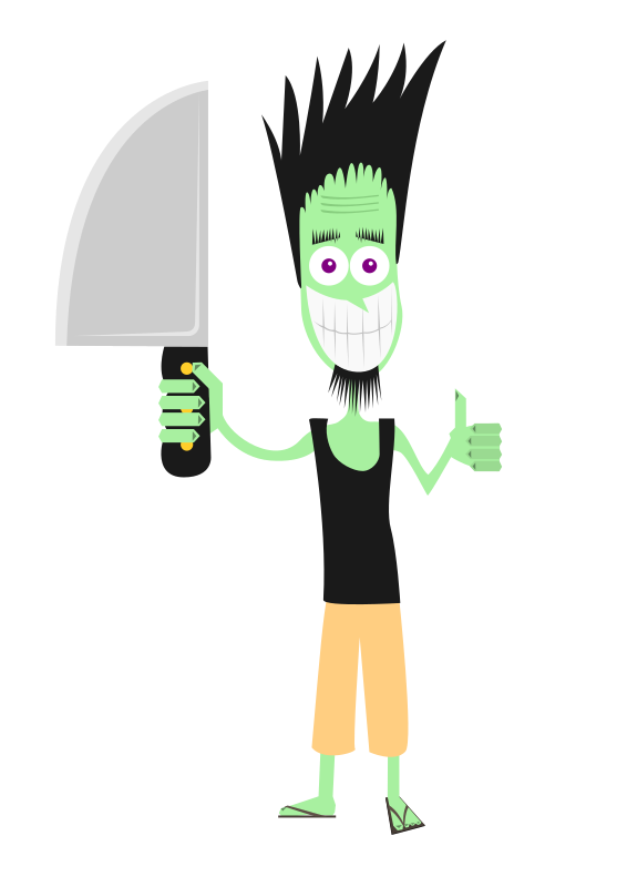 Man with knife