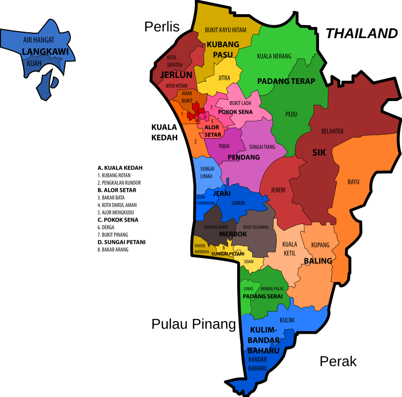 Kedah State Legislative Assembly Constituencies