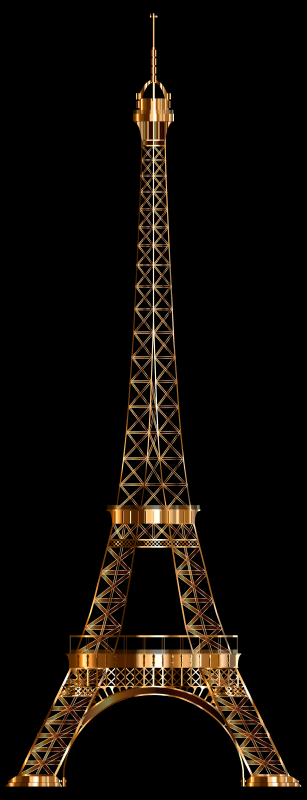 Eiffel Tower Shiny Copper