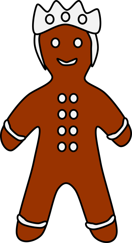 Gingerbread king (many buttons)