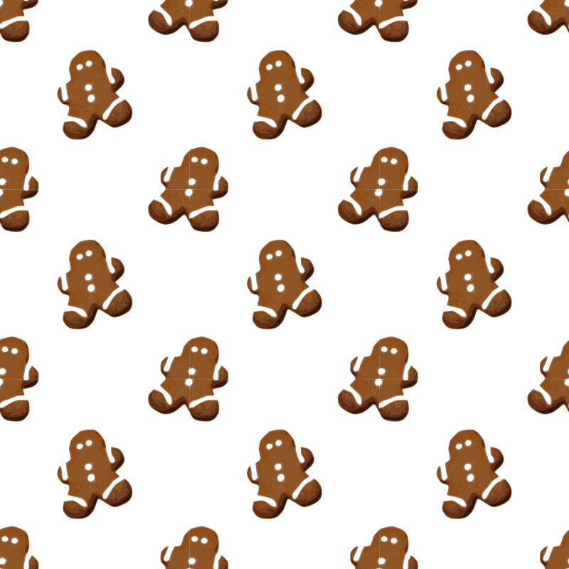 Gingerbread-seamless pattern