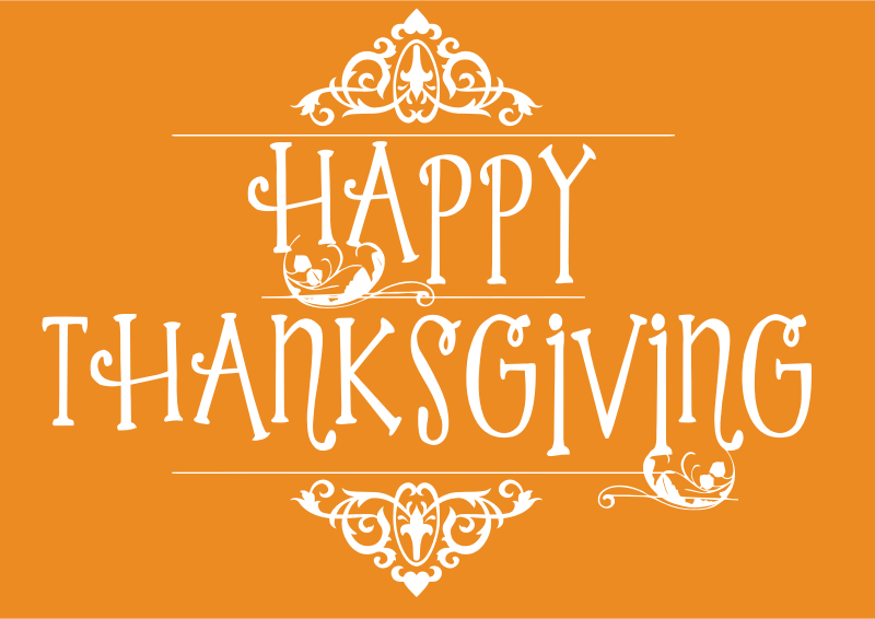 Happy Thanksgiving Typography