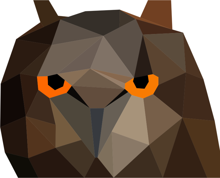 Low Poly Owl Head