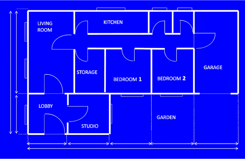 House Blueprint - Openclipart
