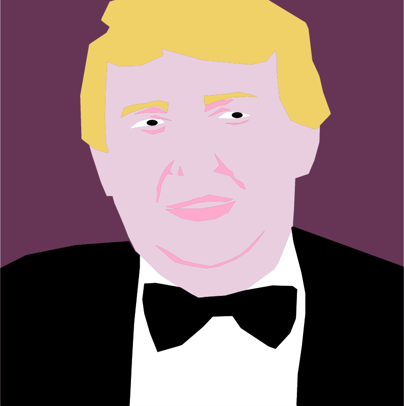 Donald Trump Polygonal Portrait