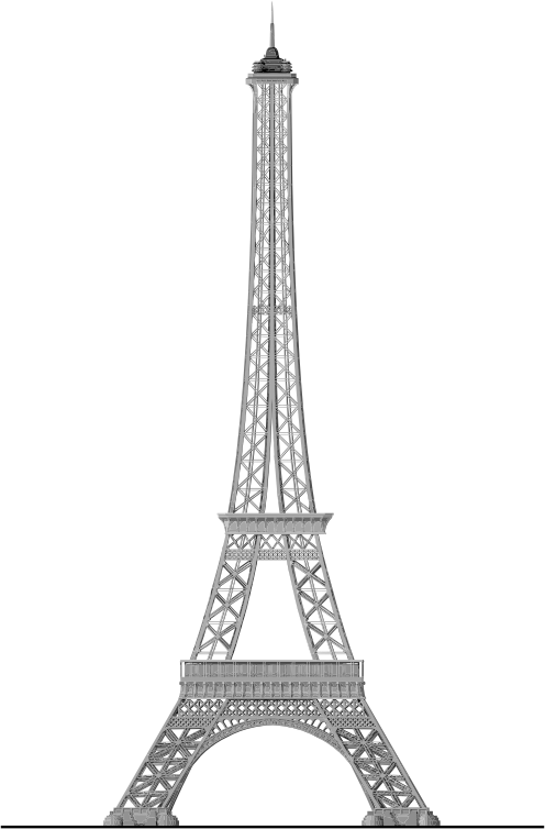 Detailed Eiffel Tower