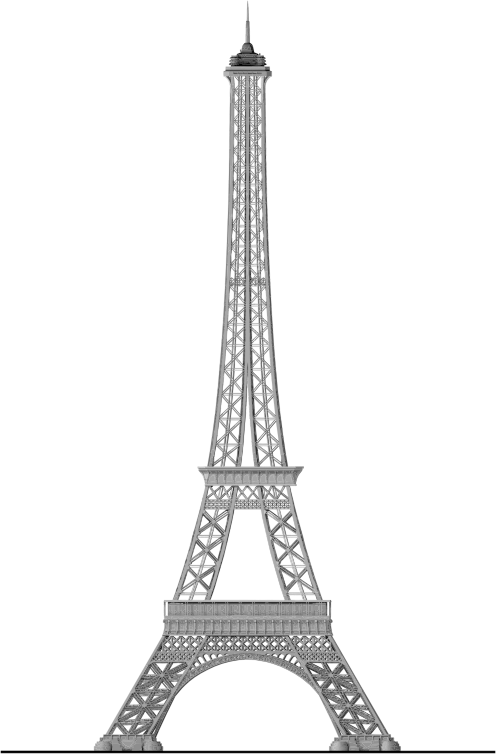 Detailed Eiffel Tower Trace 2